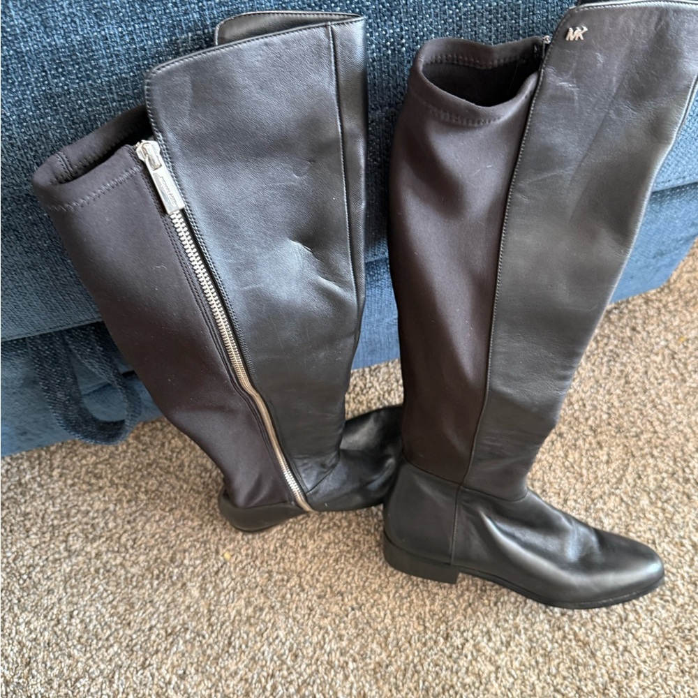 Michael Kors Black Over the Knee Boots - Picture 2 of 6